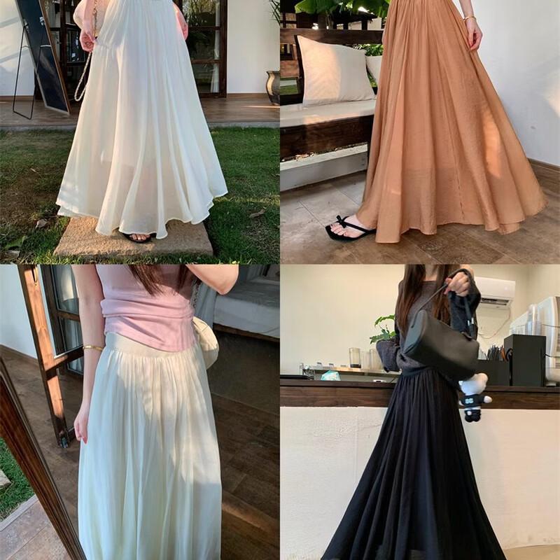 La Chapelle Relaxed A-Line Midi Skirt XL