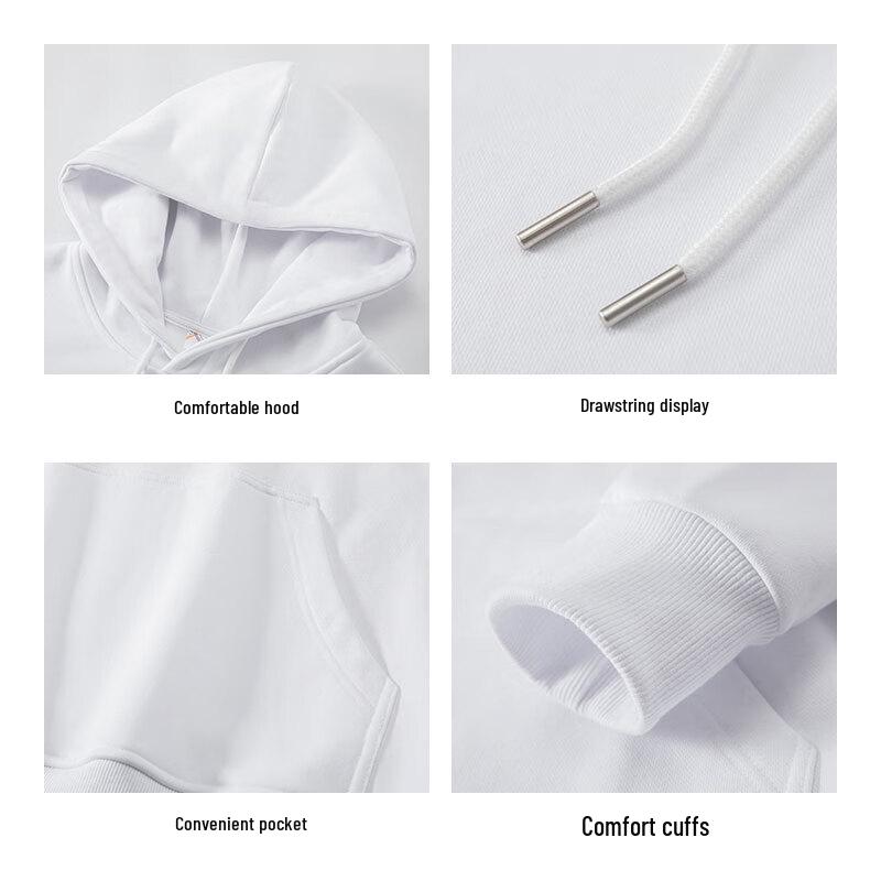 Maoren Men's Solid Color Air Layer Hoodie