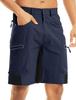 Cargo Summer Shorts for Outdoor and Size XL Men's Shorts, Quick-Drying, 5-Length, Water-Repellent, Stretch, Casual, Hiking, Hiking, Trekking, Navy,