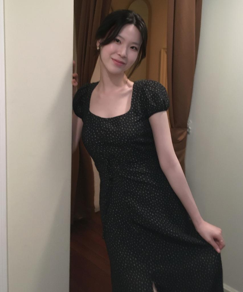 MIXXO Puff Sleeve Long Dress_Miwowg502G