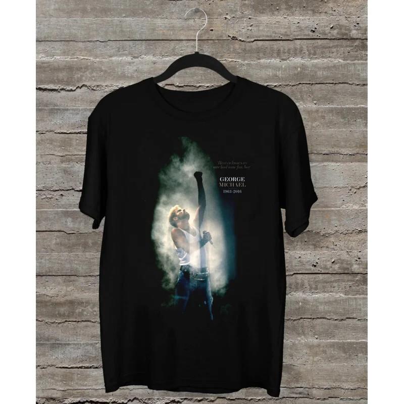 Rare Hot George Michael Gift For Fan Black Unisex All Size Shirt Unisex T-Shirt XL