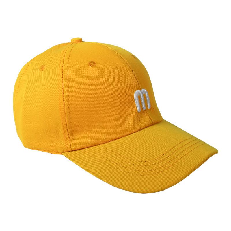 Hat Baseball Cap Women's Spring and Autumn Versatile Fashion Cap Letter M Embroidery Casual Sports Sunshade Sunscreen Hat