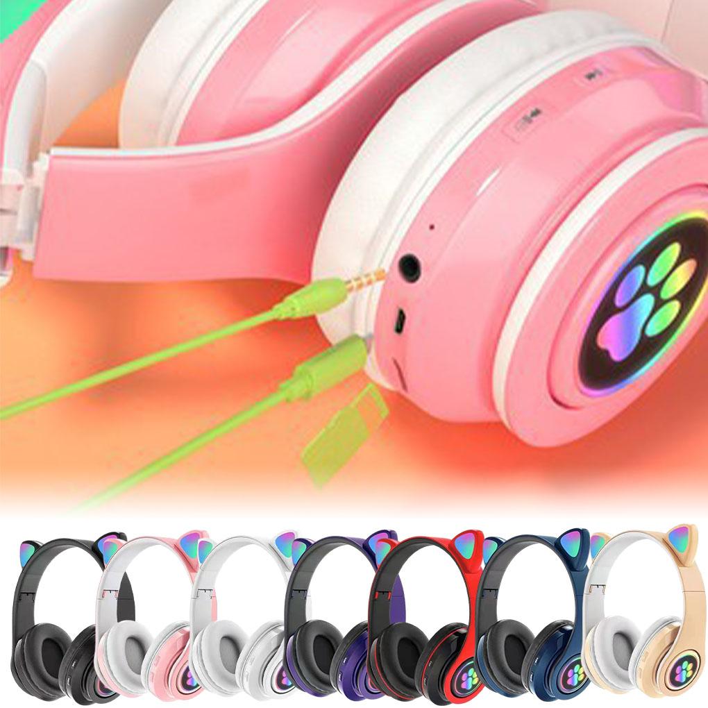 Glow Headset Wireless Earstud Gaming Supplies Fine Workmanship Multicolored Cute Looking Sweet Gift Noise Reduction