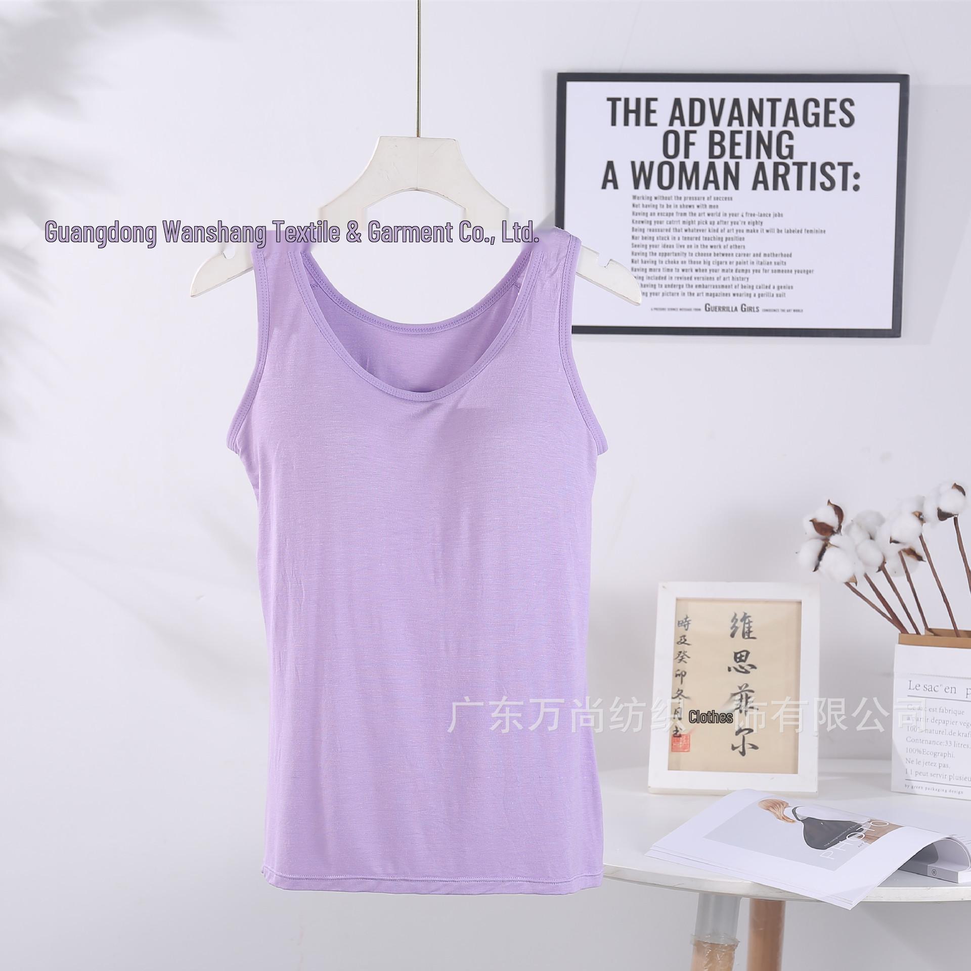 

Жіночий модальний спортивний топ-майка для йоги з фіксованими чашками - Доступний у 6 розмірах та 6 кольорах. XXL