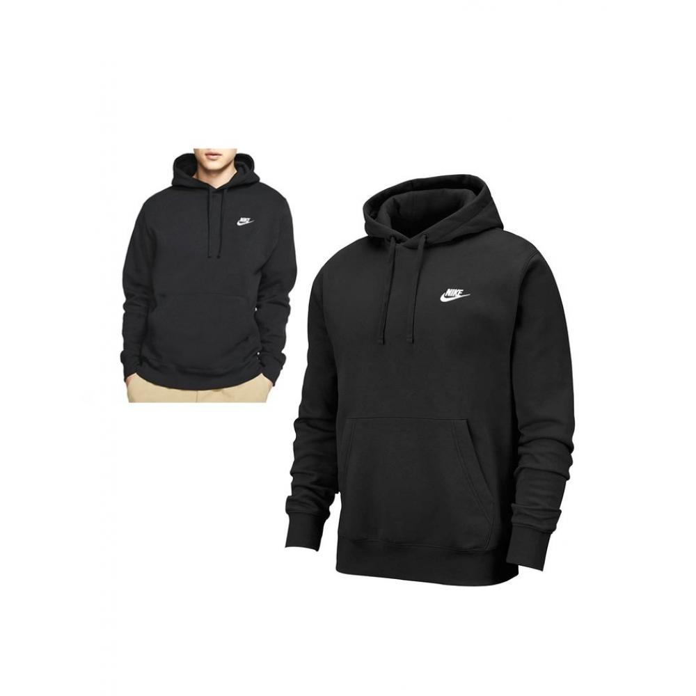 

Nike Men S nSw Club bruShed Fleece Pullover Hoodie Bv2654 010 M