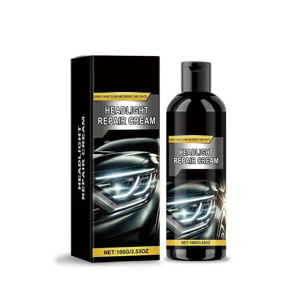 Car Headlight Refurbishment Paste Auto Headlight Cleaner Automotive Car Polish Oxidation Remove Care Cream Headlight Restor O3R7