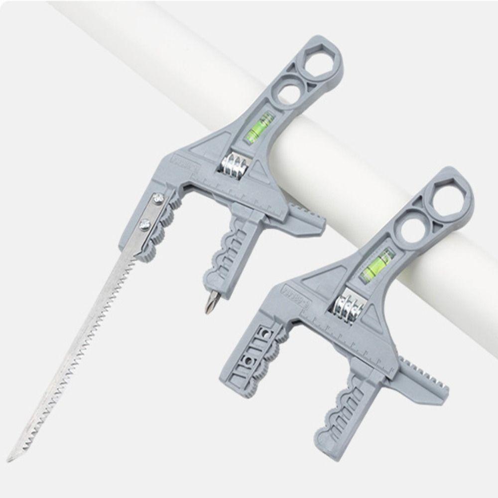 Aluminum Alloy Bathroom Wrench Short Handle Adjustable Spanner Adjustable Wrench Large Opening 6-68mm Water Heating Wrench