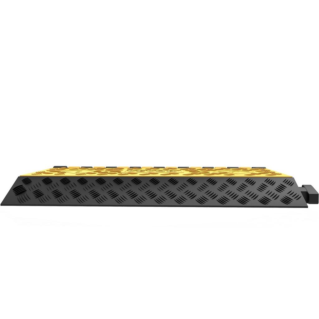3 Channel Rubber Cable Protector Ramp Heavy Duty Cable Wire Cord Cover Ramp Speed Bump Driveway Hose Cable Ramp Protective Cover
