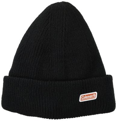 Coleman Knit Size Cap, Fleece-Lined, Black, 492-0032, 57-59cm
