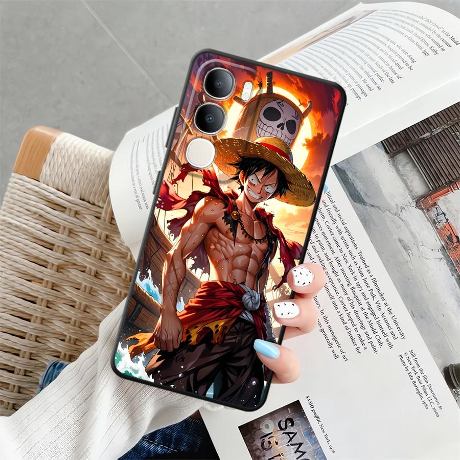 

Крутой чехол-бампер с Луффи и Эйсом для Vivo V27 Y50 Y95 V29 Y53S Y52S Y93 V21E V23 Y75 Y81 V25 V30 Y51S Y78 Y71 Y91 vivo Y78