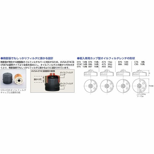 Kyoto Machinery Tools (KTC) ADJ Oil Filter Wrench AVSA-6379 Removal Only