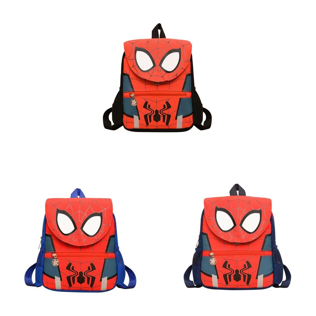 Cartoon Spider Man Pattern Kids Backpack With Breathable Oxford Fabric For Elementary School Students