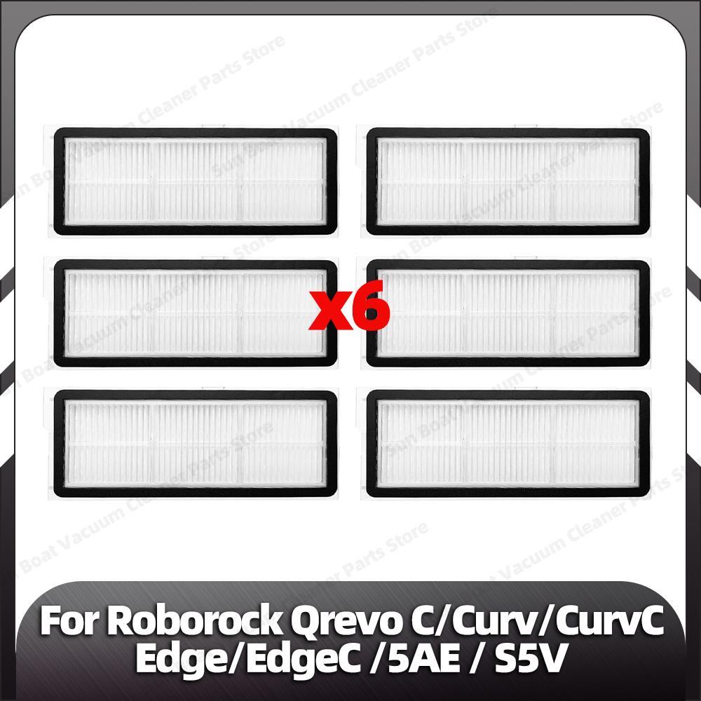 Compatible for Roborock Qrevo C / Curv / CurvC / Edge / EdgeC / 5AE / S5V Main Side Brush HEPA Filter Mop Pad Dust Bag Parts