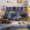 3D Christmas Printing Bed Set Cover King Size Polyester Bedding Set Boy Kid High Quality Bed Clothes