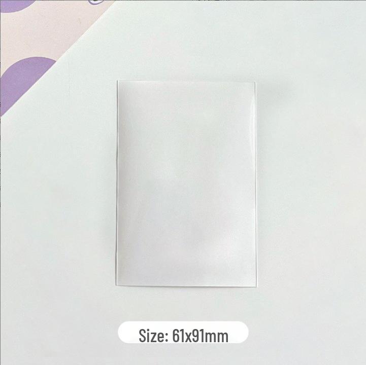 Transparent Two-Layer Macaron Color Card Holder for Photos and Small Cards