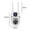 V380Pro Indoor 4MP HD WiFi Surveillance Camera with Night Vision & Voice Intercom