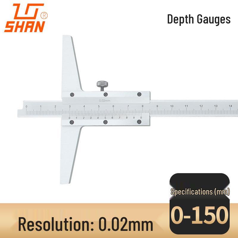 Guilin Vernier Single Hook Depth Caliper 0-300mm