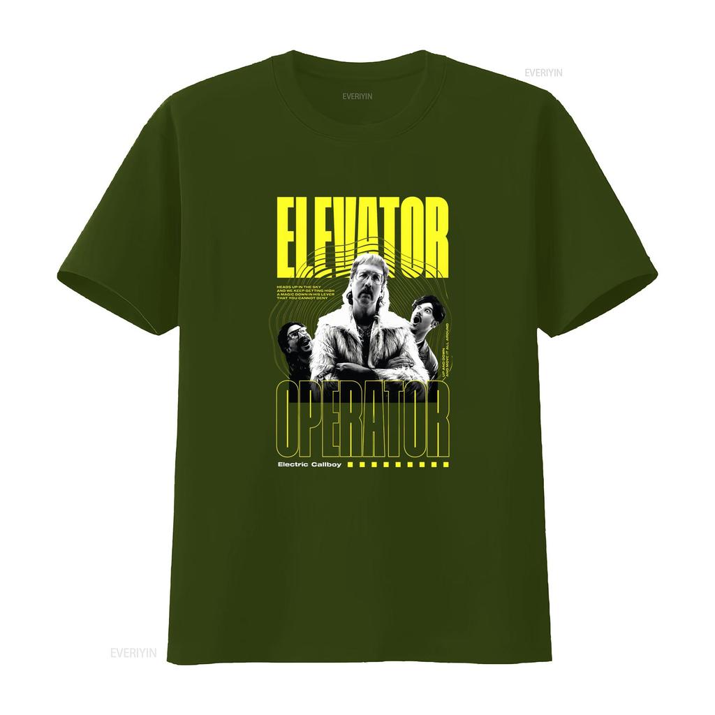 T-shirt Merch Opérateur d'Ascenseur Callboy Électrique 2025 Vintage Confortable Mode Streetwear Extensible Élégant Décontracté