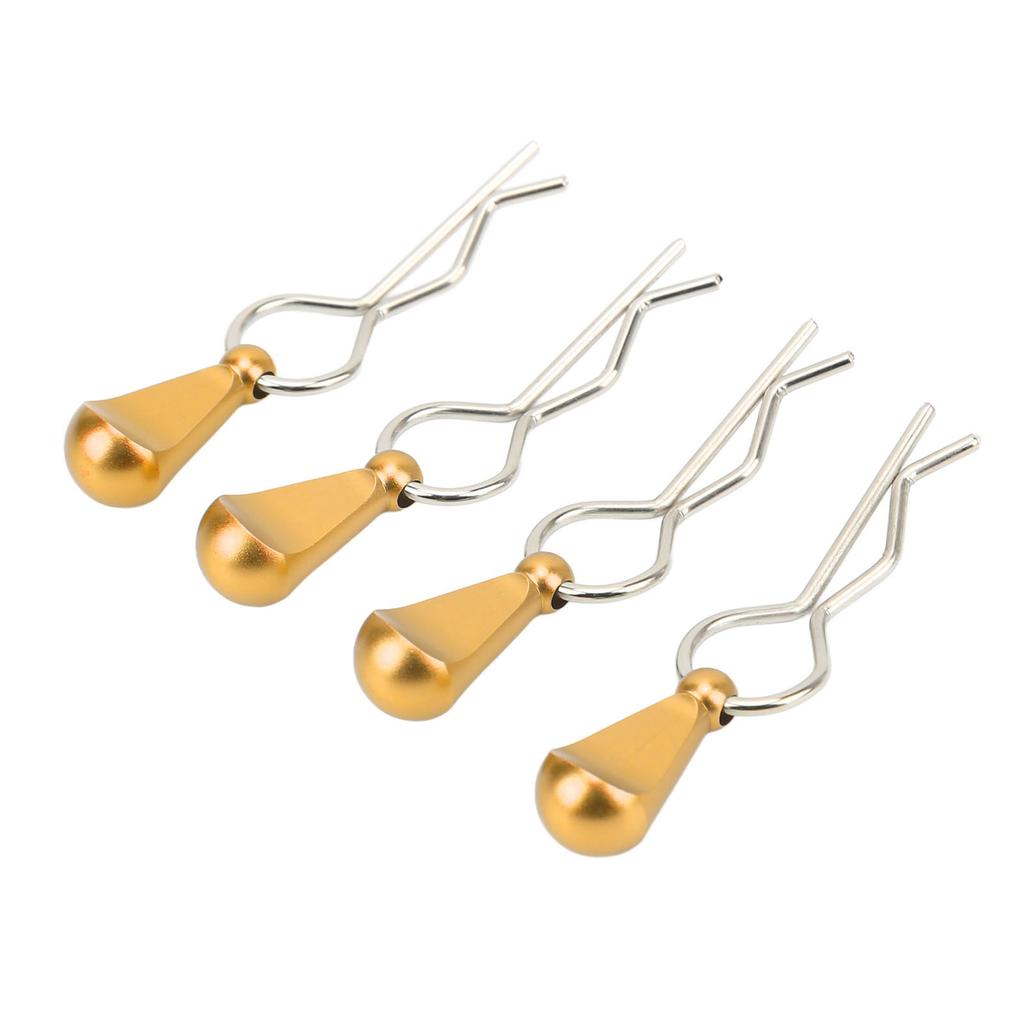 4Pcs Metal RC Car Body Clips with Pull Tabs for 1 8 1 10 Remote Control Car Upgrade Parts