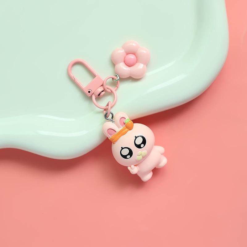 Cartoon Cute Chicken Doll Keychain Backpack Decoration Bag Pendant Charms Creative Keyring Car Key Hanging Ornaments Gifts