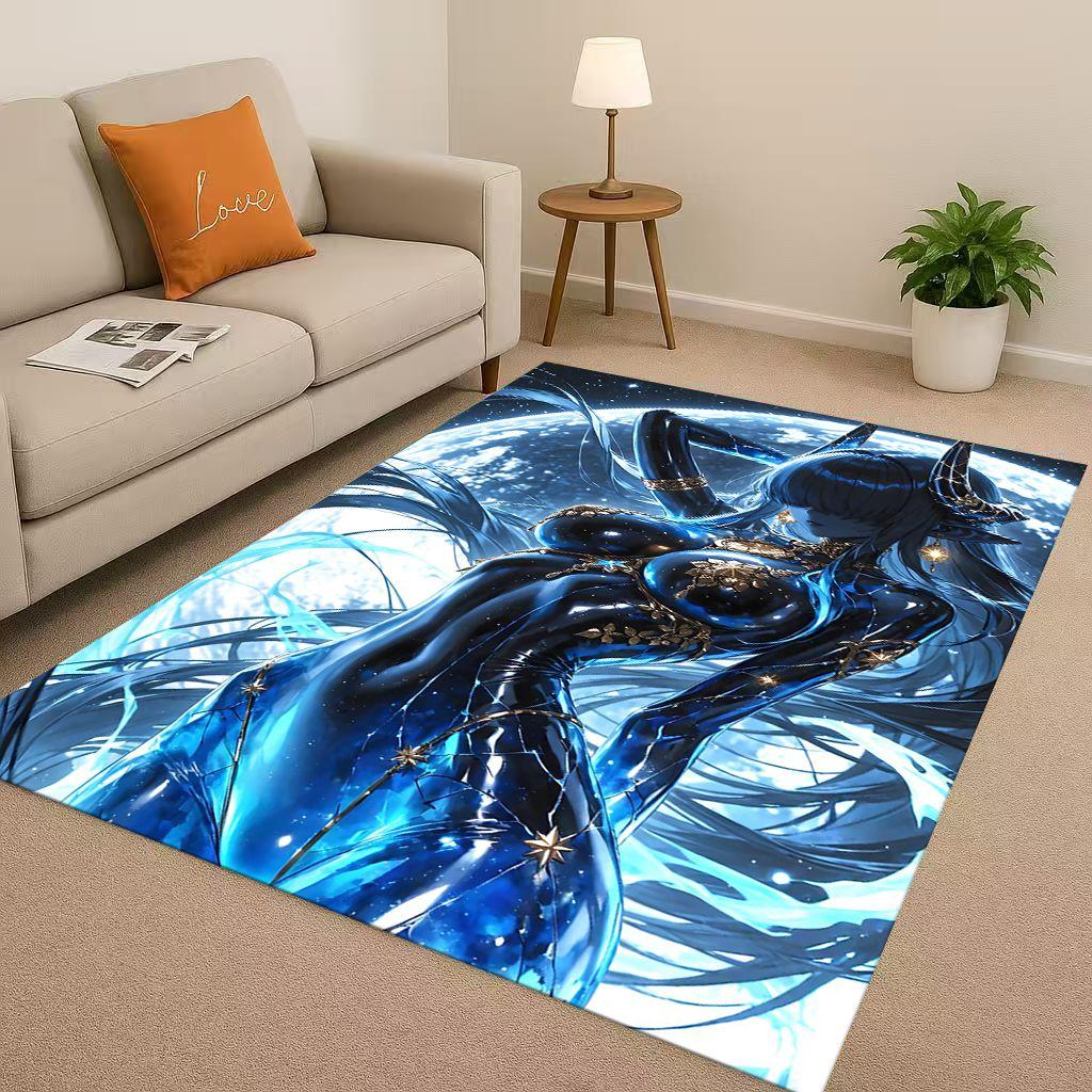 27 Style Gothic Dark Sexy Girls Cartoon Anime Characters Living Room Non-Slip Area Rug Carpet for Bedroom Playroom Sofa,Doormat