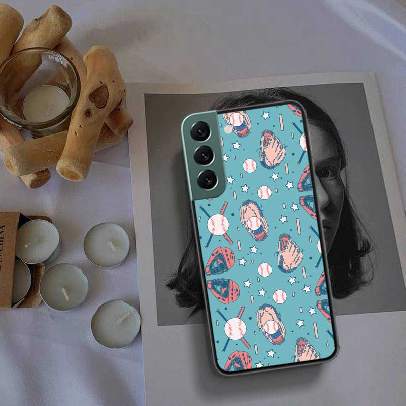 Baseball Phone Case For Samsung Galaxy S22 S25 Ultra S21 S10 Plus S25Edge S20 S23 S24 FE S10E Cover Silicone Soft TPU Clear Shel