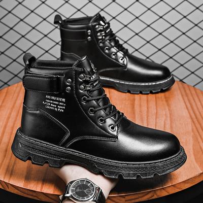 Moda Botas de Trabalho Masculinas Primavera Outono Antiderrapantes Impermeáveis Tênis Masculinos Botas Táticas Deserto Roupa de Viagem ao Ar Livre Resistente ao Desgaste Sapatos Masculinos
