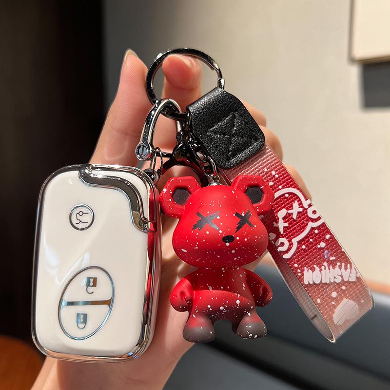 Lexus Key Case for UX260H, ES200, RX, NX, LX - Women's Car Key Bag Shell & Buckle