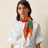 Diamond Scarf Fly Horse Print Brand Silk Scarves Wraps Women Luxury Bandana Headband Lady Hijabs Foulards Neckerchief Shawl