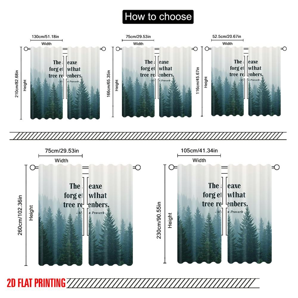 2pcs 2D Flat Printing Drapes African Proverb Tree Memory Fabric Without Electricity Party Decorations Use for Photo Booth Props