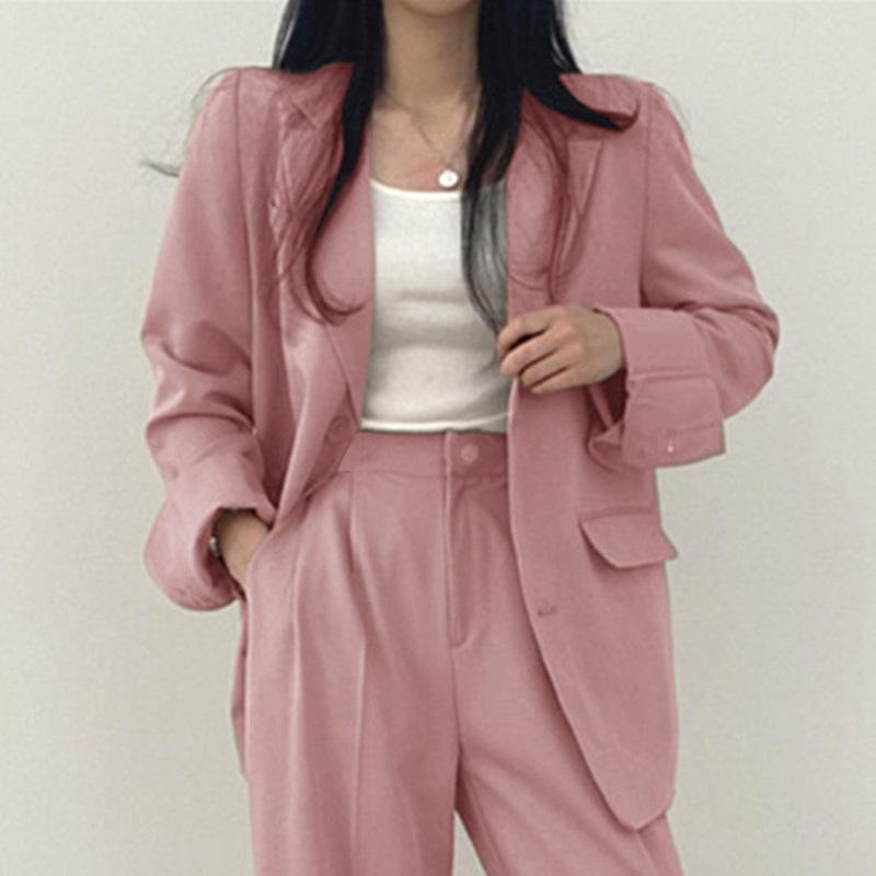 Fall Fashion Long Sleeve Blazer Mujer Pant Sets Blazers Women Casual Womens Two Piece Outfit Set Suits Outwear