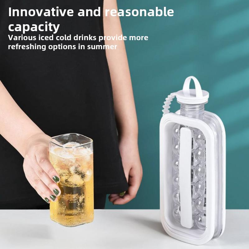 Ice Hockey Pot Ice Making Water Pot 2-in-1 Ice Hockey Pot Ice Hockey Silicone Mold Fruit Juice Whiskey Ice Hockey Quick Freezer