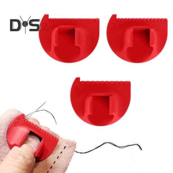 3 szt. Antypoślizgowy szablon do szycia DIY Narzędzia do prowadzenia ściegów Wielofunkcyjny kompaktowy design Przenośny zestaw szablonów do szycia