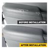 Fit Honda 2009-2015 Pilot Leather Front Door Panels Armrest Cover Gray