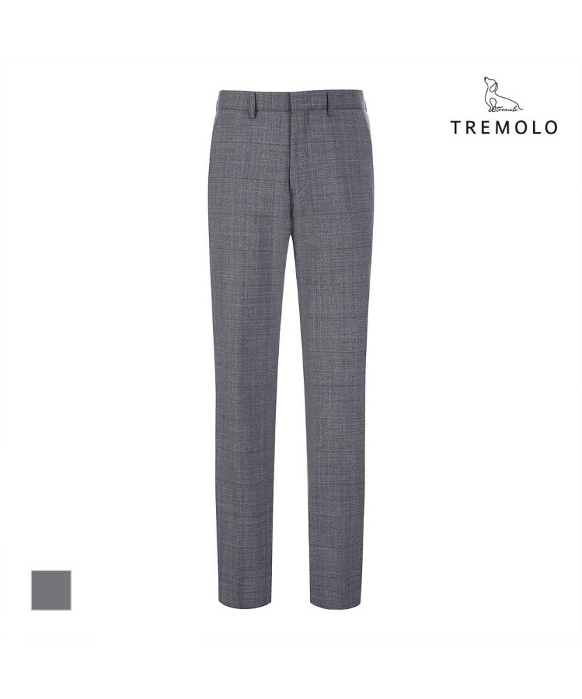 TREMOLO Grey Glen Check Suit Pants_Tgbgbys1121