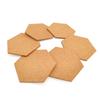 5PCS Cork Notice Board Self Adhesive Hexagon Cork Board for Photo Wall Decorations DIY Office Bulletin Board Corkboard