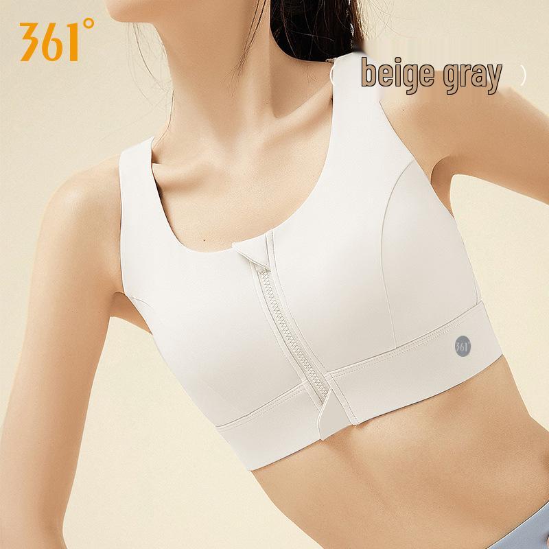 361 High-Impact Plus Size Front-Zip Sports Bra for Women L