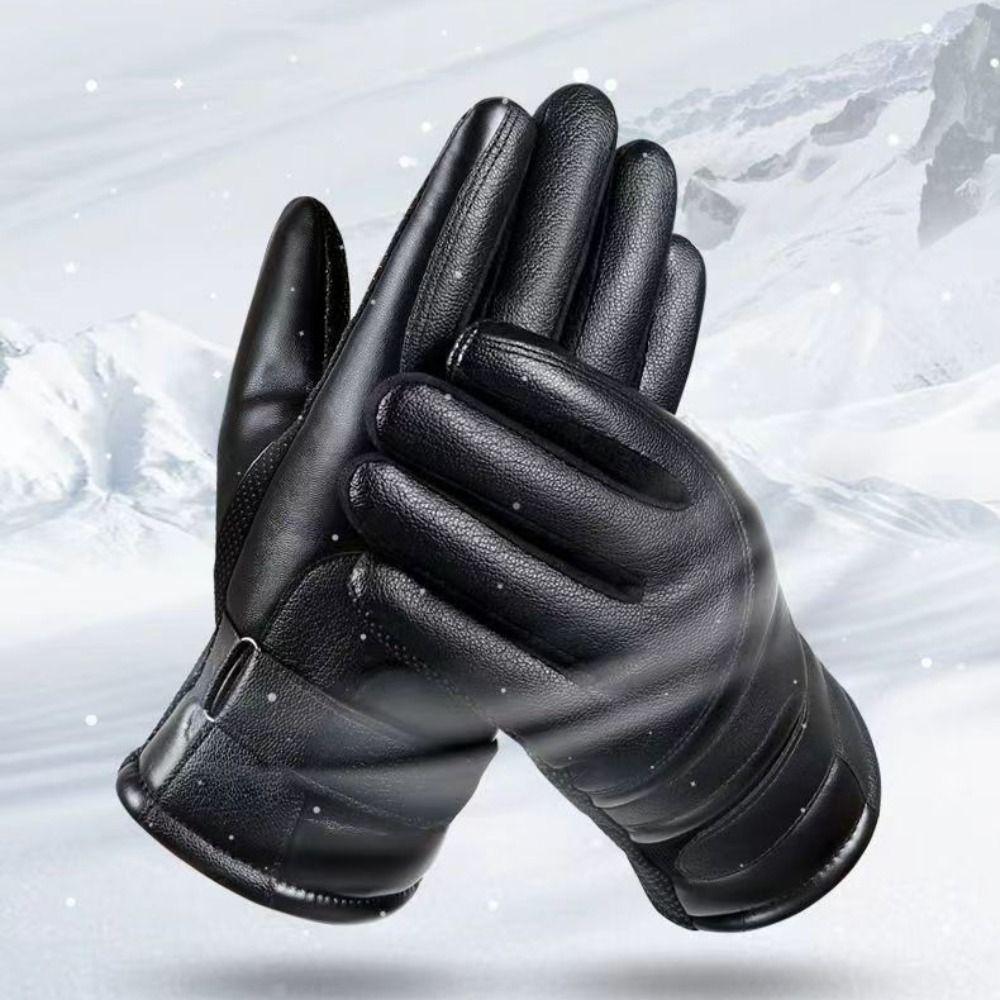 Touchscreen Motorcycle Gloves Thickened Fleece Winter Gloves  Winter Outdoor Activities