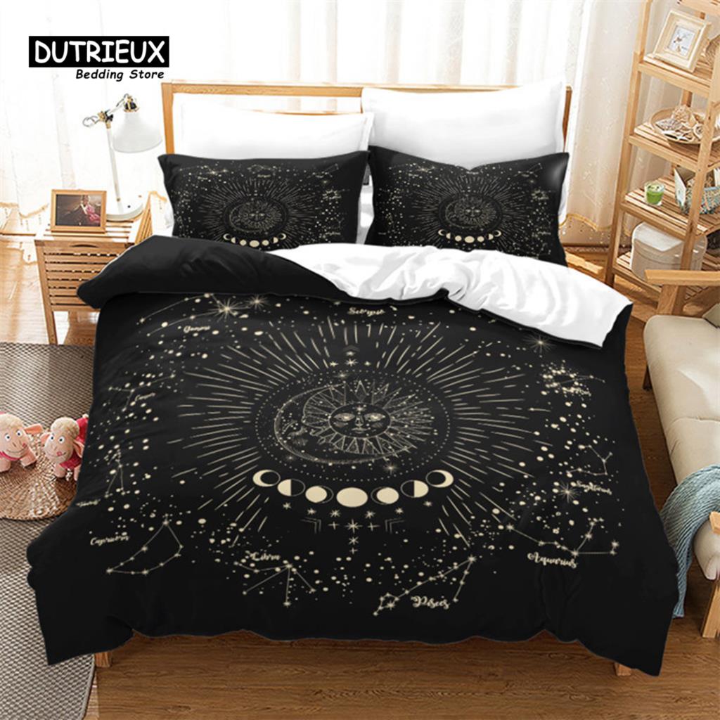Comfortable Stylish Pattern Duvet Cover Set With Duvet Cover And Pillowcases King Queen Twin Sizes For Boys Girls And Kids