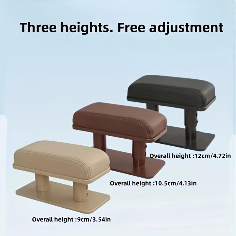 Car Armrest Pad, Left Elbow Support, General Leather Booster Pad, Central Armrest Box, Adjustable Armrest