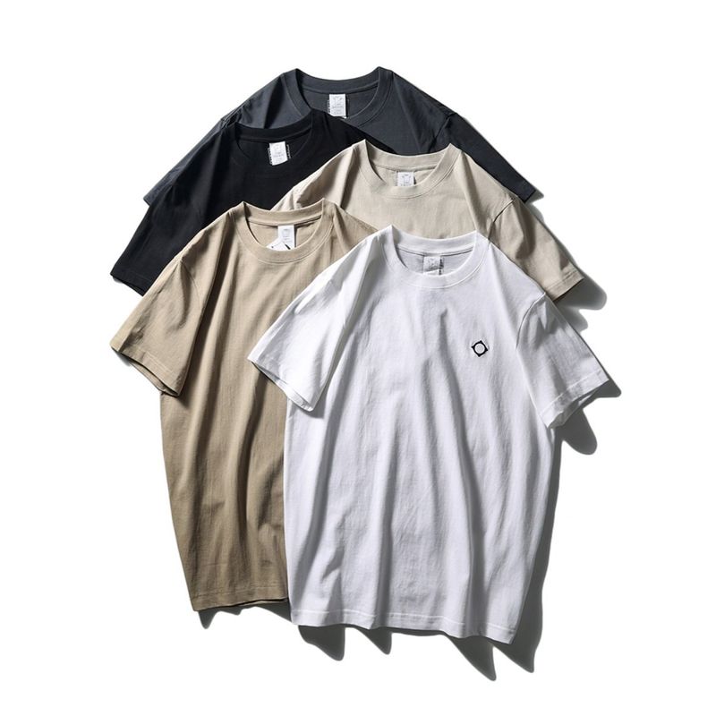 American-Style High-Weight Pure Cotton T-Shirt for Men, Short-Sleeved, Summer 2024 New Model, Sweatshirt, Export Men's Base Layer T-Shirt