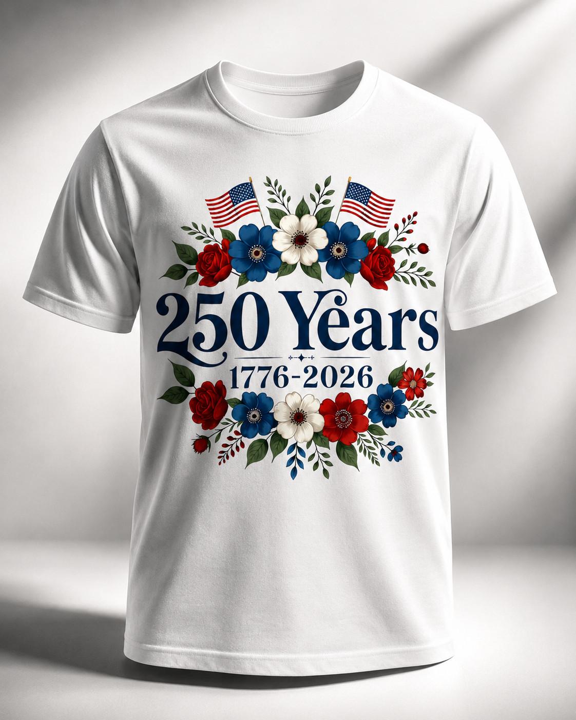 USA Eagle 250 Years Anniversary Graphic T Shirt XL