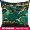 Green Crack Geometric Decoration, Pillowcase Ultra-Soft Polyester Material Living Room Sofa Back Car Pillowcase Decoration