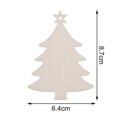 Holzkarten Elch Baum Hängeanhänger Weihnachtsbaumdeko Heim Partyzubehör