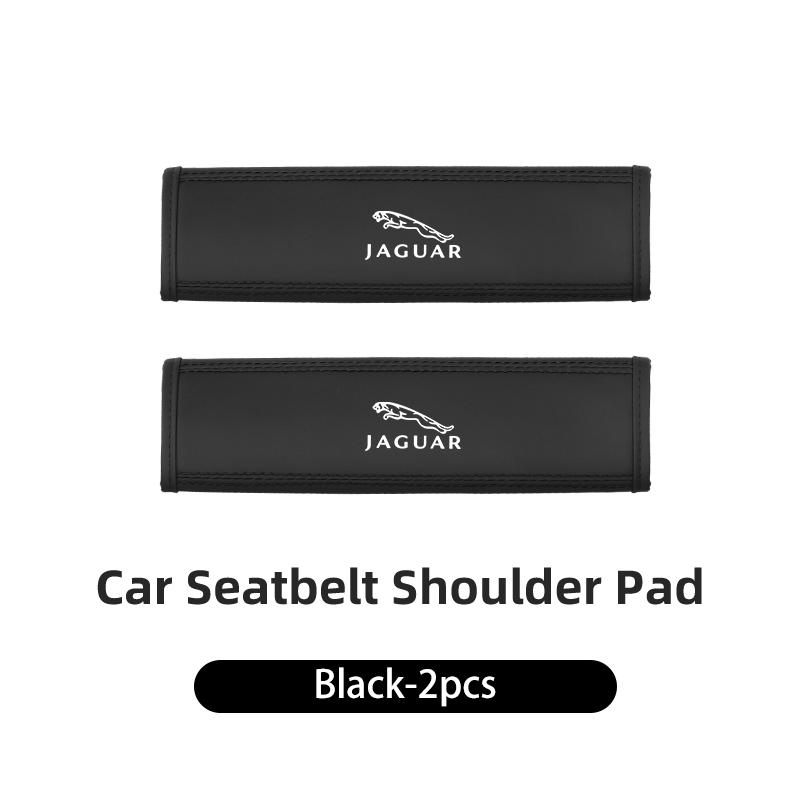 

Car Seat Shoulder Pad Leather Safety Belt Protector Cover Accessories For Jaguar XF XJ XFR XKR X-Type F-Pace I-Pace S-Type F