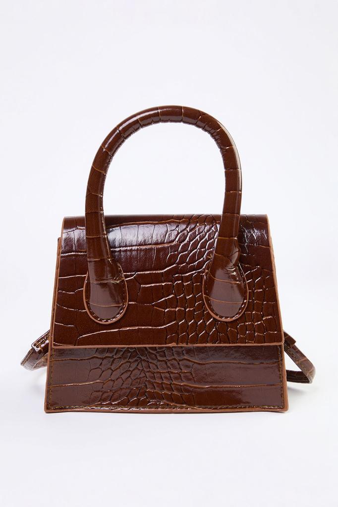 Tan Textured Crossbody Women's Mini City Bag