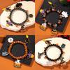 Halloween Ghost Pumpkin Spider Cat Bat Charm Bracelets for Women Funny Skeleton Skull Bracelets Jewelry Gifts
