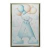 Elephant Charm - Poster "A" With Balloons Elephant Charm - Poster "A" With Balloons, 30X40 Cm, Wooden Frame Light Oak, Matte Paper 230 Gsm