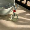 Traditional Chinese Character Good Luck Pendant Necklace Adjustable Rope Peace Buckle Pendant Clavicle Chain Jewelry