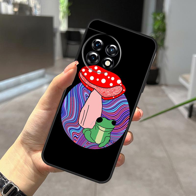 

Hippie Mushroom Frog shrooms Case For OnePlus Nord 5 CE 2 3 4 Lite N20 N30 OnePlus 15 R 13 12 11 10 Pro 10T 12R 13R Cover OnePlus Nord 3